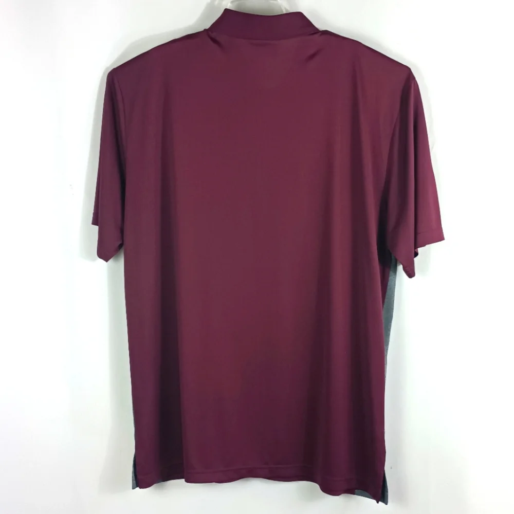 Grand Slam Performance Maroon/Gray Polo Shirt Men's Size XXLT Short Sleeve - EUC - Picture 2 of 4